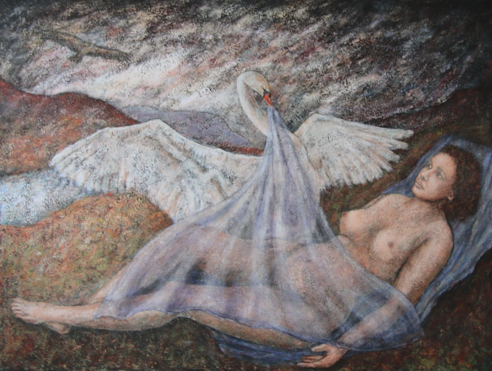 Zeus et Léda 130x97