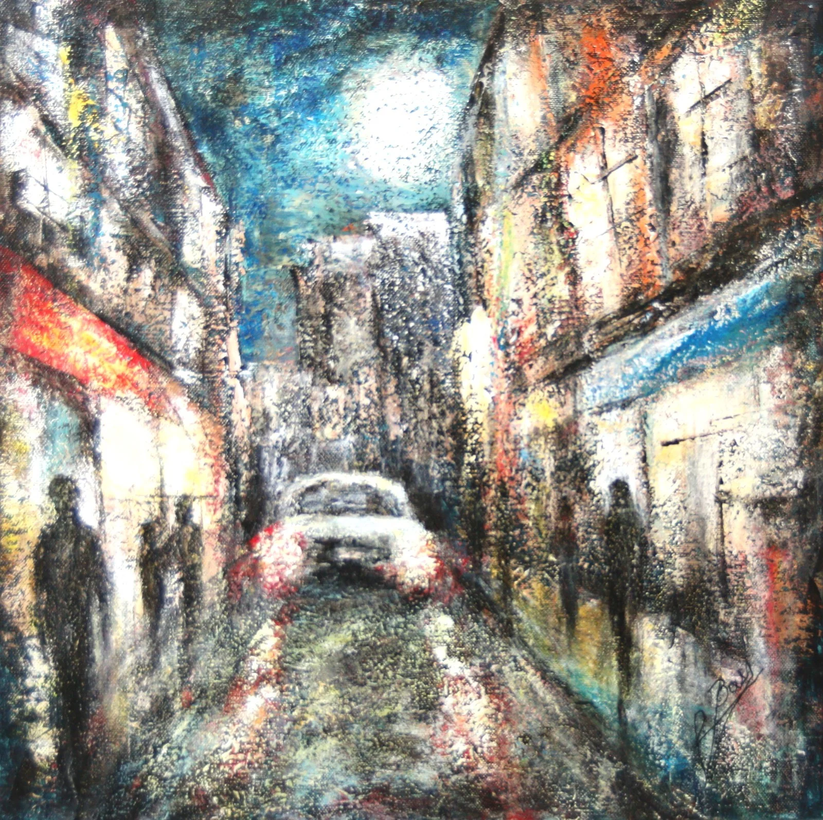 Bass-Un soir d'hiver-40x40