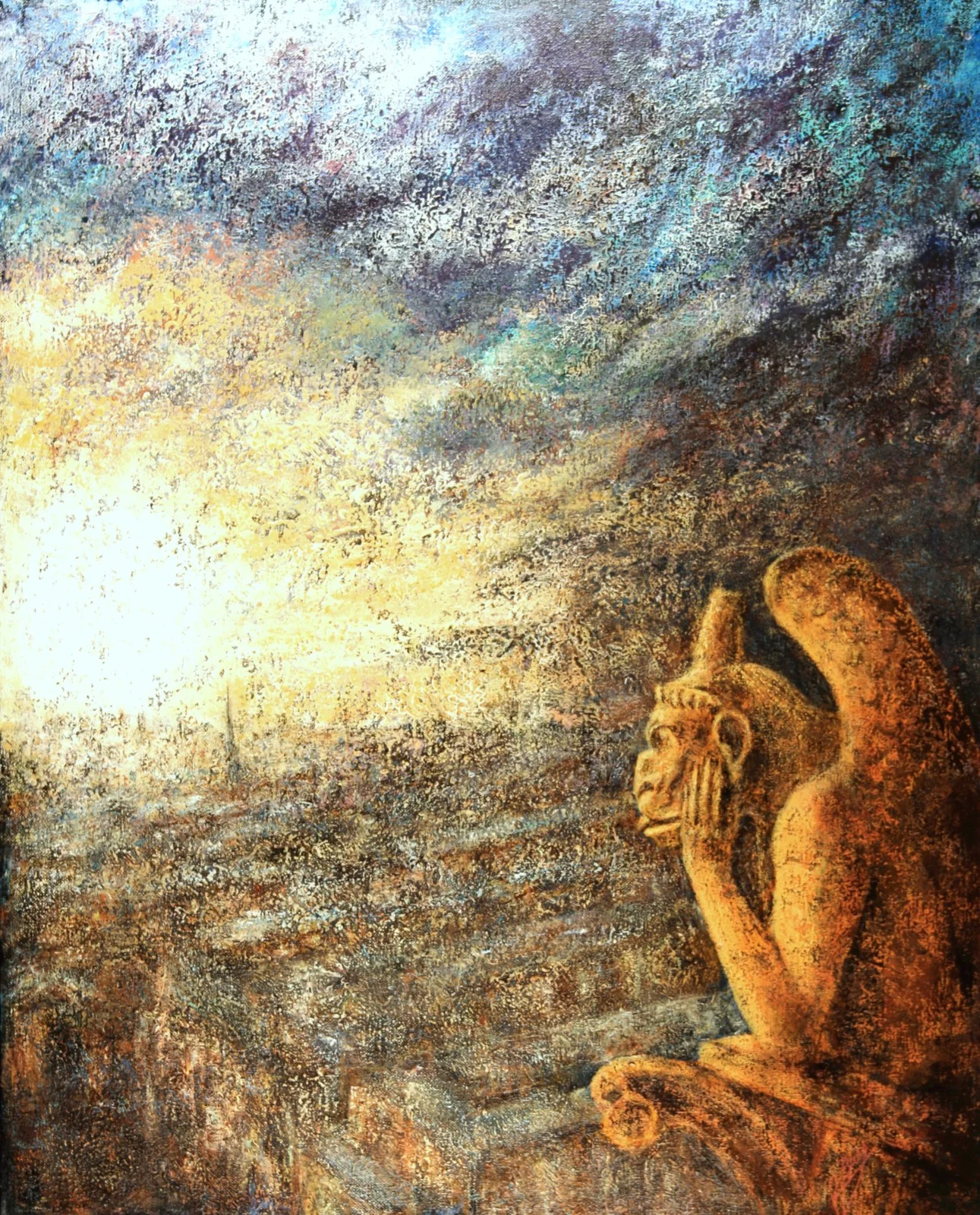 Bass-Le penseur de Notre Dame-65x81