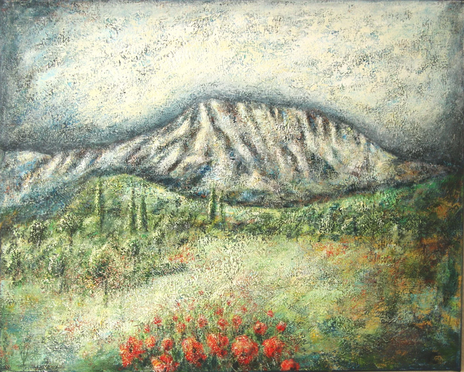 La montagne Sainte Victoire 81x65